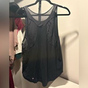 Lululemon Black Mesh Tank Top